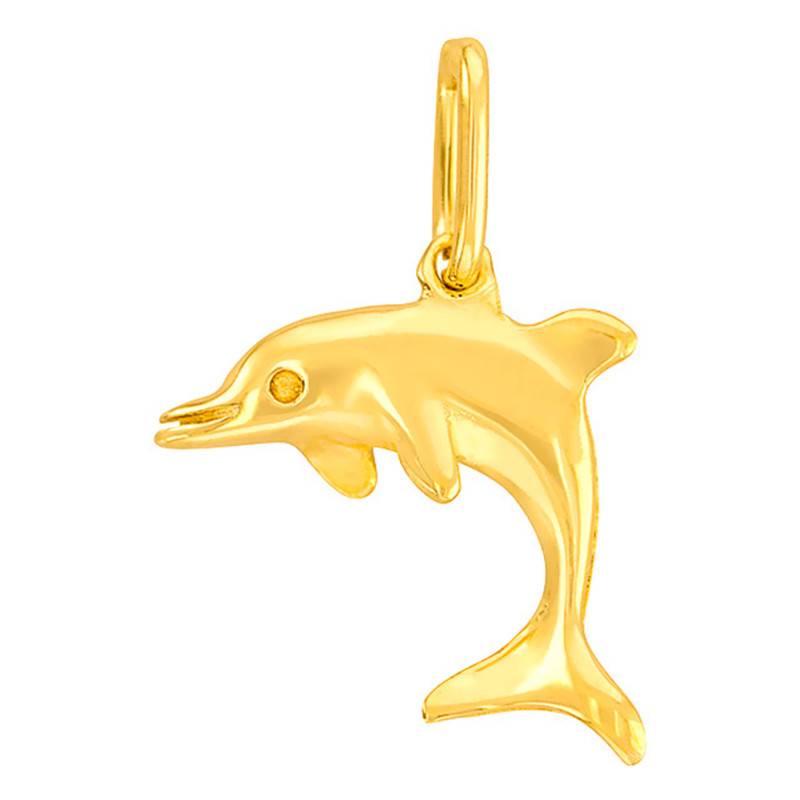 Yellow Gold Dolphin Pendant - Vandona