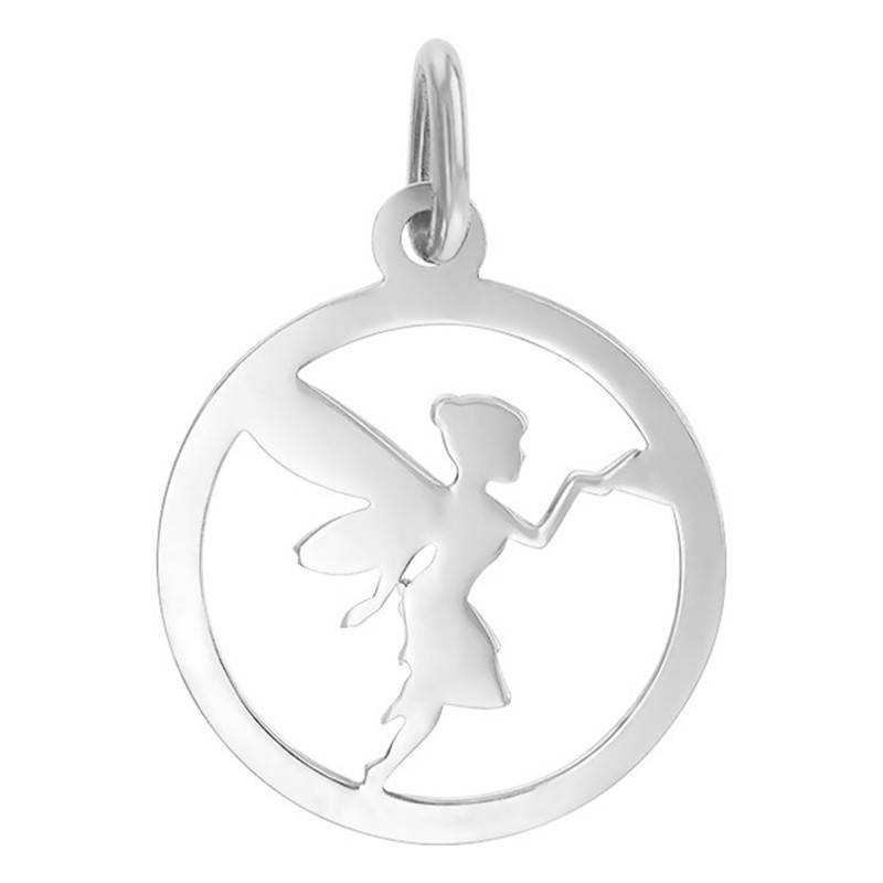 White Gold Openwork Fairy Pendant - Vandona