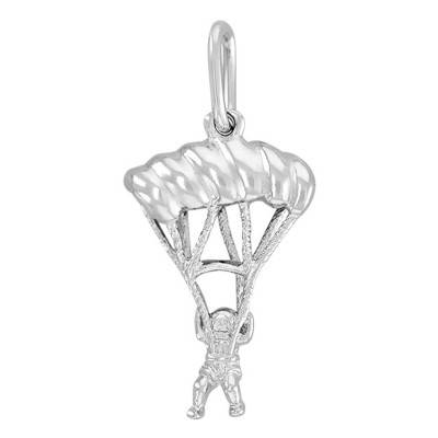 Pendentif Parachutiste Or Blanc - Vandona