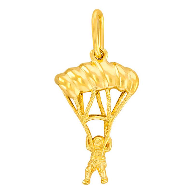Yellow Gold Skydiver Pendant - Vandona