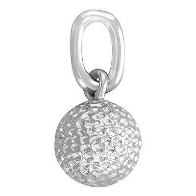White Gold Golf Ball Pendant - Vandona