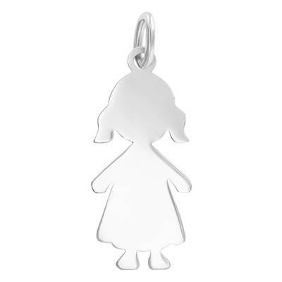 Pendentif Fille Argent - Vandona