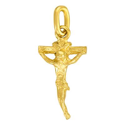 Yellow Gold Christ Cross Pendant - Vandona