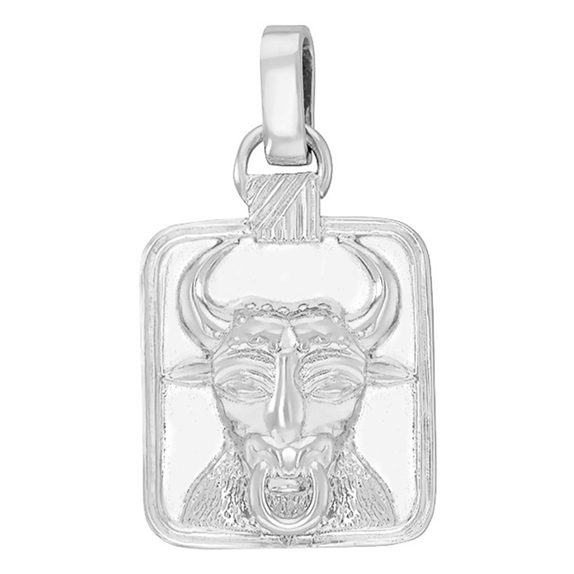 Chaîne Et Pendentif Signe Du Zodiaque Taureau Argent Sterling 925 - Bijou Occasion Année 2010