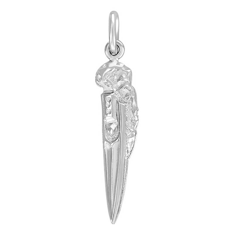 White Gold Blade Pendant - Vandona