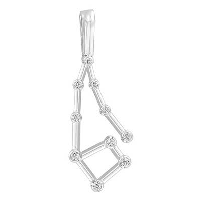 Pendentif Constellation Verseau en Argent - Vandona