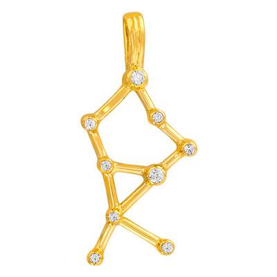 Pendentif Constellation Lion en Or Jaune 375 ou 750 - Vandona
