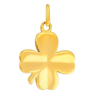 Yellow Gold Four-Leaf Clover Pendant - Vandona