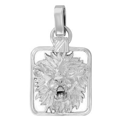 Pendentif Zodiaque Lion Or Blanc - Vandona