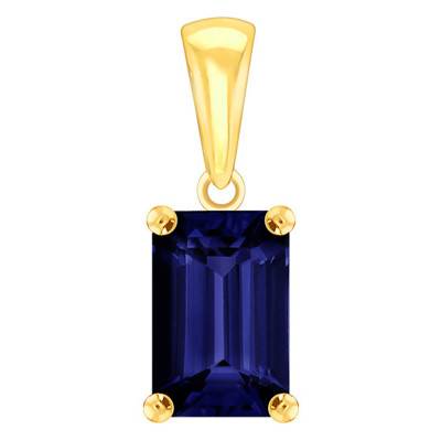 Pendentif Saphir Or forme Emeraude - Aurora
