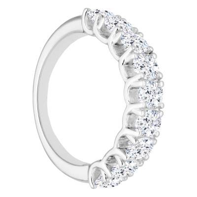 Alliance en Platine & Diamants 2,10 ct, Largeur 2,50 mm - Alliantine