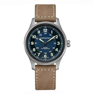 Montre Khaki Field Titanium Bleue H70545540 - Hamilton