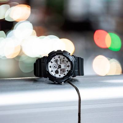 Montre Capsule Black & Brilliant White GA-100WD-1AER - Casio G-Shock