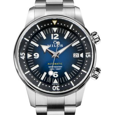 Archimedes Aqua Steel Deep Blue Watch - Milus