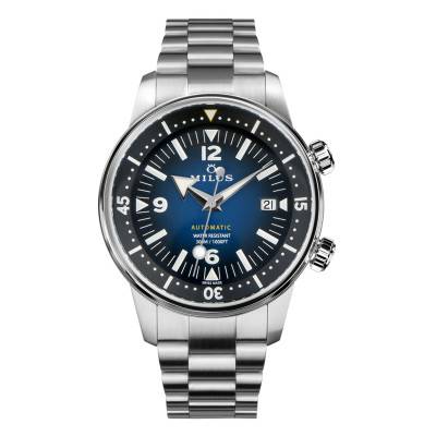 Archimedes Aqua Steel Deep Blue Watch - Milus