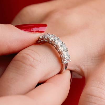Alliance en Platine & Diamants 1,65 ct, Largeur 2,20 mm - Alliantine