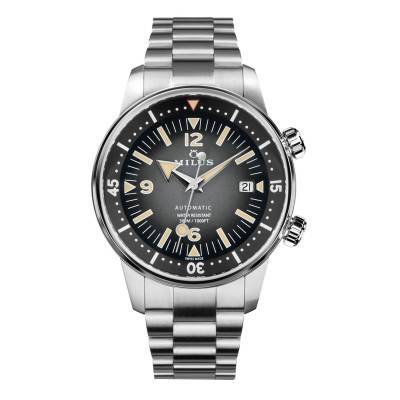 Milus Archimedes Aqua Steel Gravel Black Watch - Milus