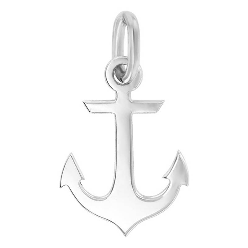 Polished 925 Silver Marine Anchor Pendant - Vandona
