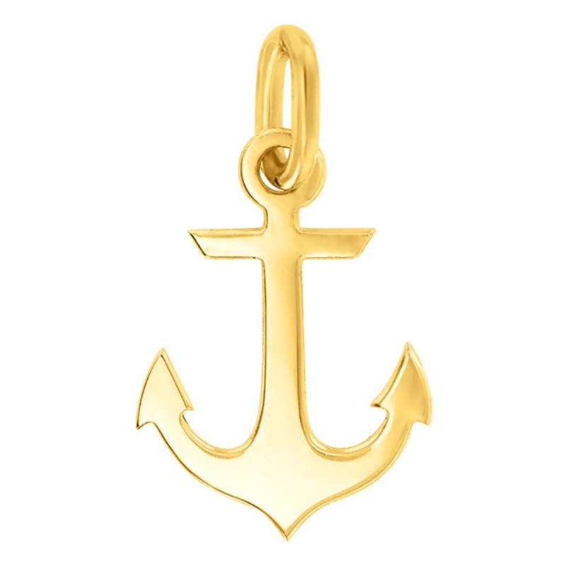 Yellow Gold Marine Anchor Pendant - Vandona