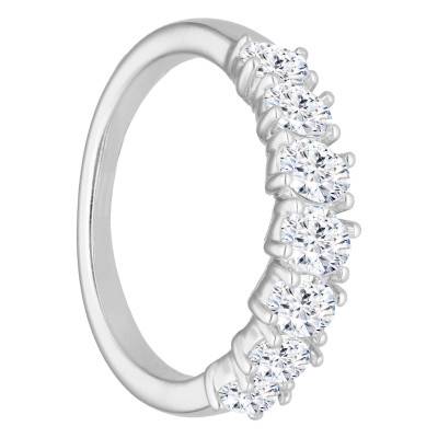 Alliance en Or Blanc 750 & Diamants 1,05 ct, Largeur 1,75 mm - Alliantine