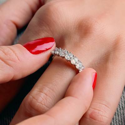Alliance en Platine & Diamants 1,05 ct, Largeur 1,75 mm - Alliantine
