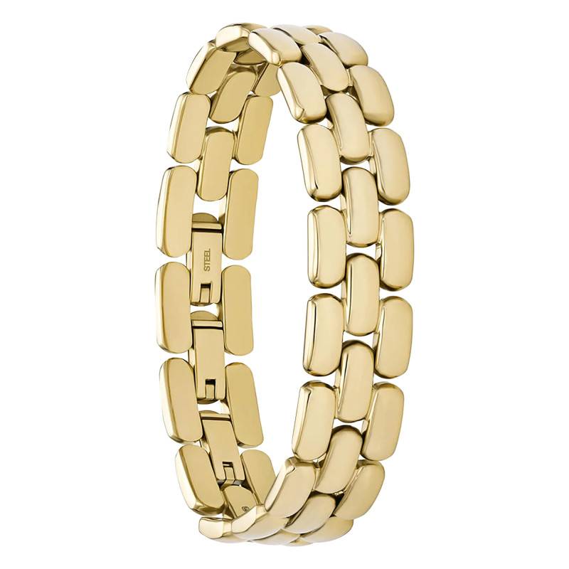 Arden Watch Links Gold-Tone Stainless Steel Bracelet, 16.50 cm to 19 cm - Fossil