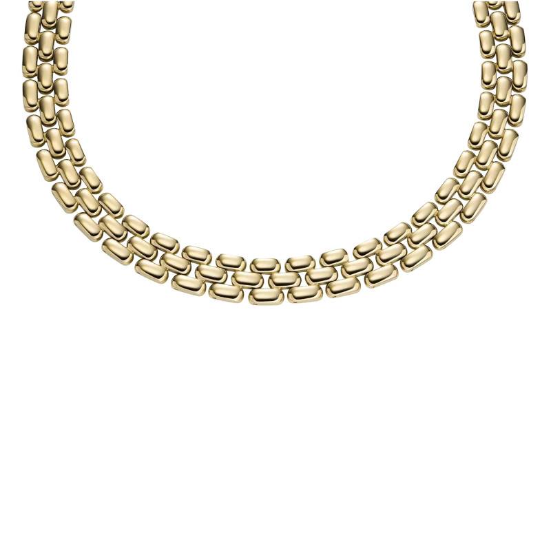 Arden Watch Links Gold-Tone Stainless Steel Chain Necklace, 41 cm to 46 cm, Width 1.40 mm - Fossil