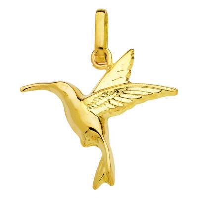 Yellow Gold Hummingbird Non Bâte Pendant - Rosatella