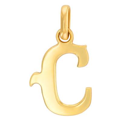 Pendentif Lettre Toskanischen Egyptienne, Or Jaune 375 - Rosatella