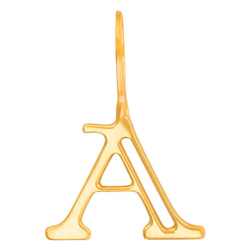 375/1000 Yellow Gold Open-Work Letter Pendant - Rosatella