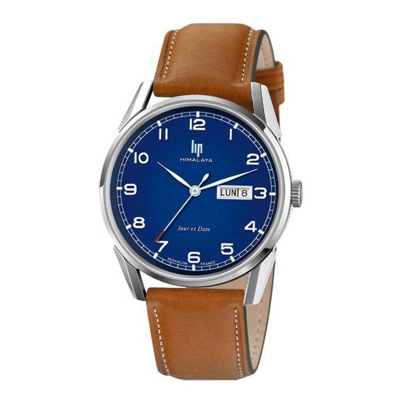 Brown Leather Himalaya 40 Day-Date Watch 671705 - Lip