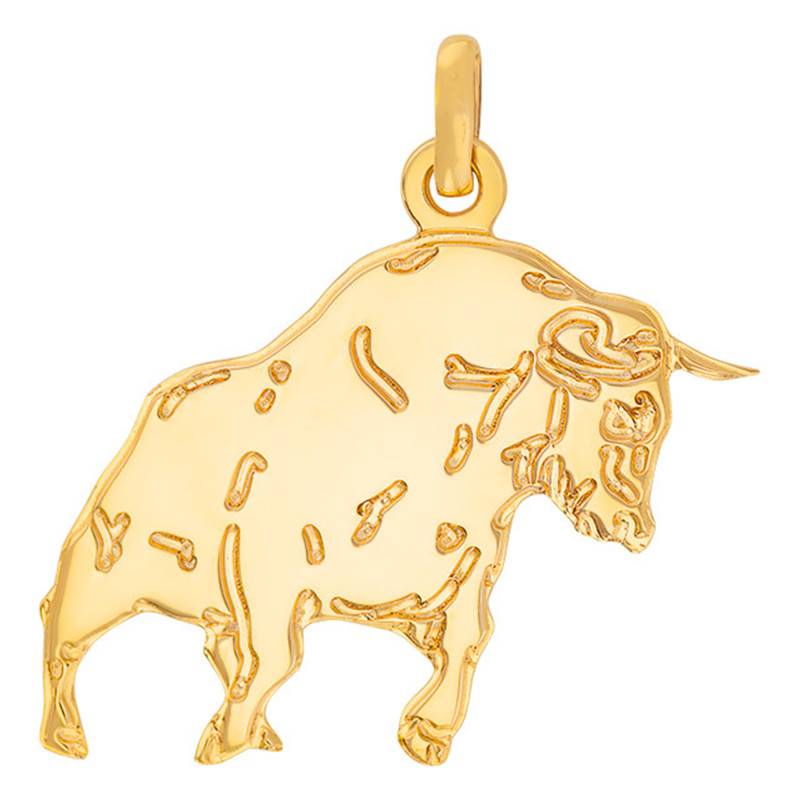 Yellow Gold 375/1000 or 750/1000 Taurus Pendant - Rosatella