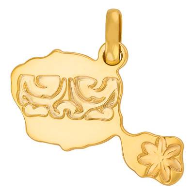 Tahiti Pendant in 375/1000 or 750/1000 Yellow Gold - Rosatella