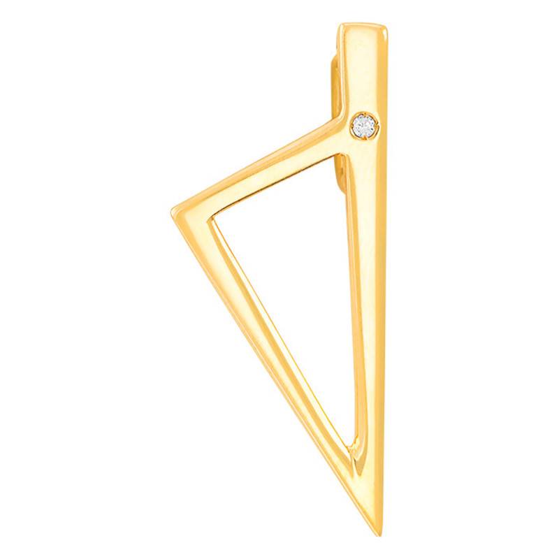"Modern Corsica Pendant in 375/1000 or 750/1000 Yellow Gold & 0.011 ct Diamond" - Rosatella