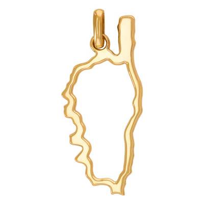 Pendentif Corse Ajourée, Or Jaune 375 ou 750 - Rosatella