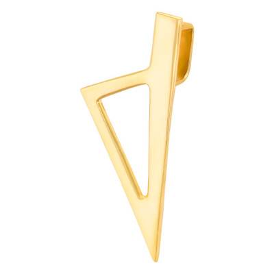 Yellow 375/1000 or 750/1000 Gold Modern Corsica Pendant with Racket Bail - Rosatella