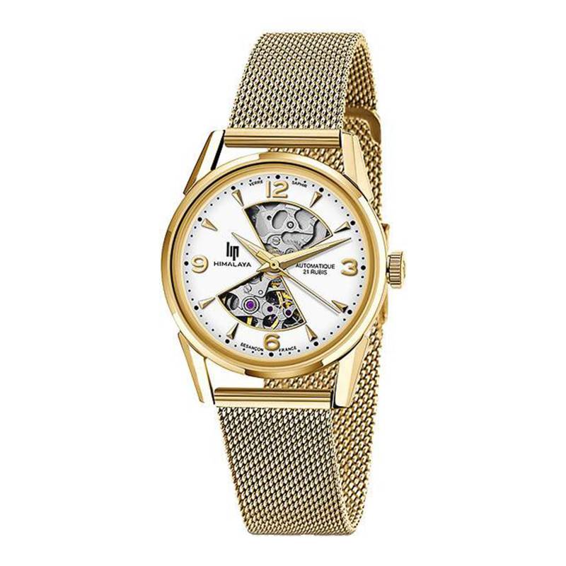 Lip Himalaya 33mm Gold Hourglass Watch 671681 - Lip