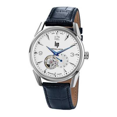 Montre Himalaya 40 Silver/Blue Coeur Battant 671255 - Lip