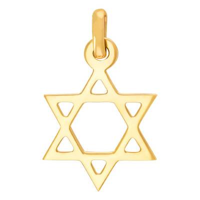 Pendentif Etoile de David Or Jaune 375 ou 750 - Rosatella