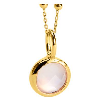 Pendentif Lisa, Plaqué or & Pierre de Lune - Ana & Cha