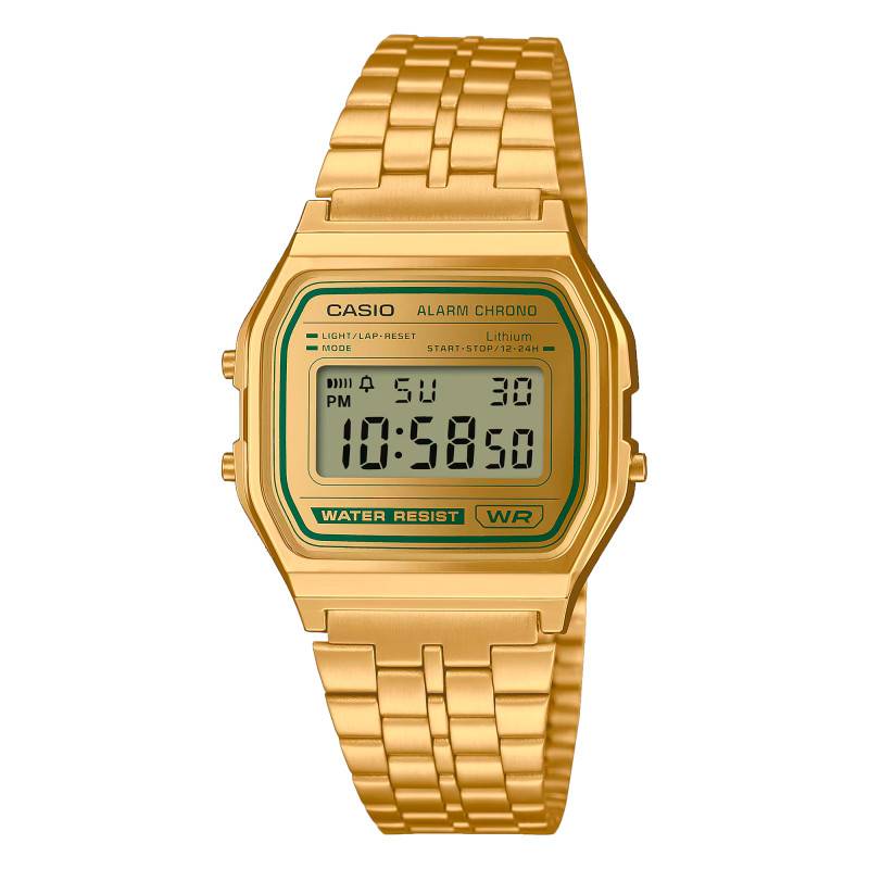 Iconic Green Accent A158WEGV-9AEF Watch - Casio Vintage