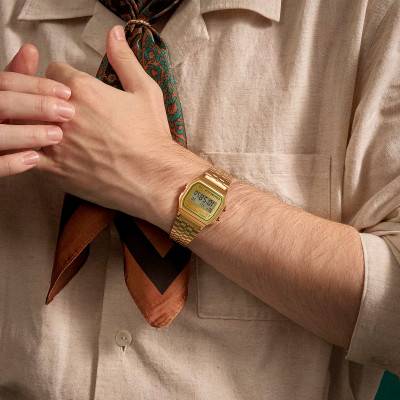 Iconic Green Accent A158WEGV-9AEF Watch - Casio Vintage