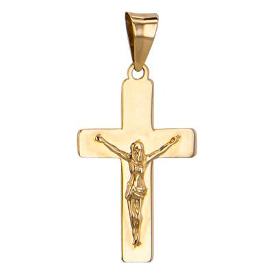 Christ en Croix 22 x 13,3 mm Or Jaune 750 - Vandona