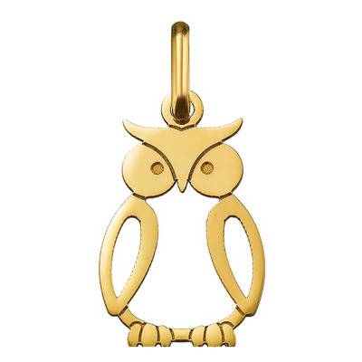 Owl 750 Yellow Gold Pendant - Argyor