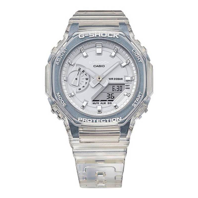 White Skeleton S-Series Watch GMA-S2100SK-7AER - Casio G-Shock