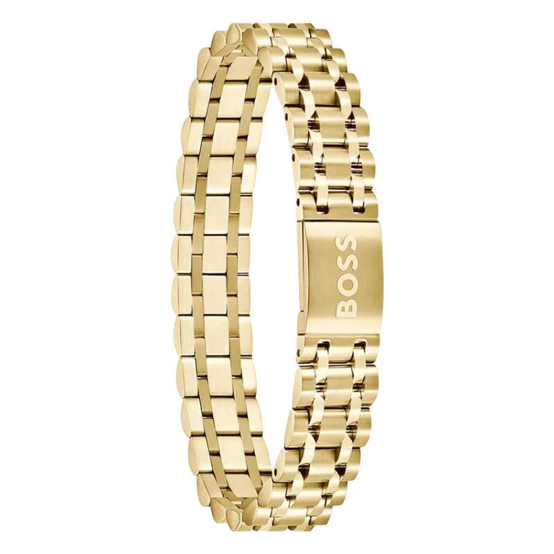 Owan Gold-Tone Steel Bracelet, Length 17,50 cm to 19 cm - 1580645 - Boss