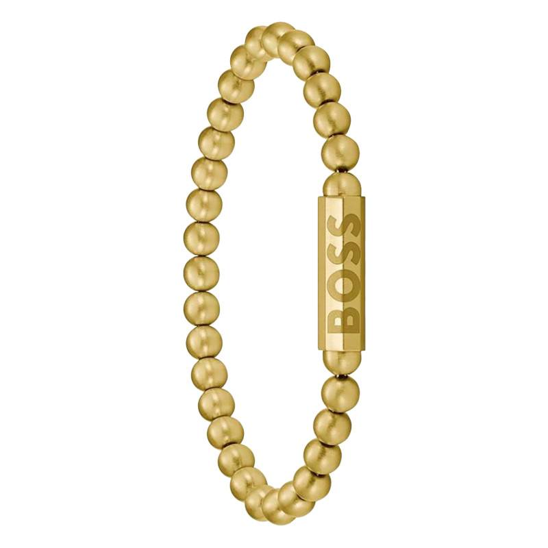 Sphere Metal Gold-Tone Steel Bracelet, 19 cm Length - 1580666M - Boss