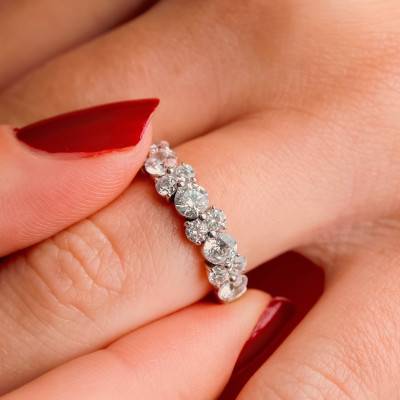 Alliance en Platine & Diamants 1,71 ct, Largeur 2,55 mm - Alliantine