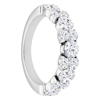 Alliance en Platine & Diamants 1,71 ct, Largeur 2,55 mm - Alliantine