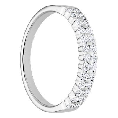 Alliance en Platine & Diamants 0,39 ct ou 0,81 ct, Largeur 1,95 mm ou 3,05 mm - Alliantine